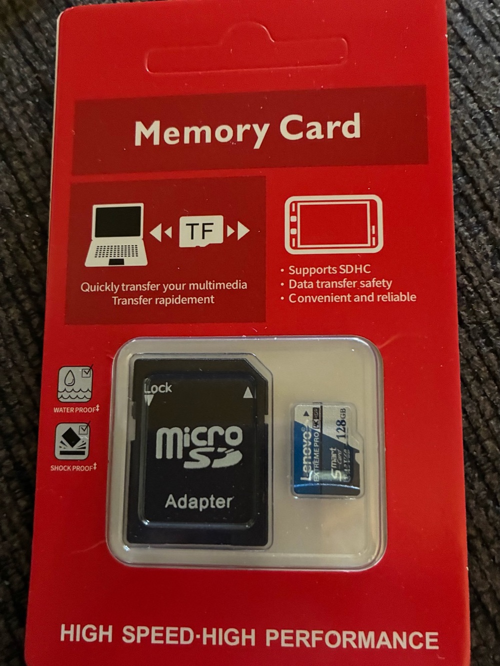Lenovo 128GB Extreme Pro MicroSD Card - With Free Adapter - Picture 5 of 5